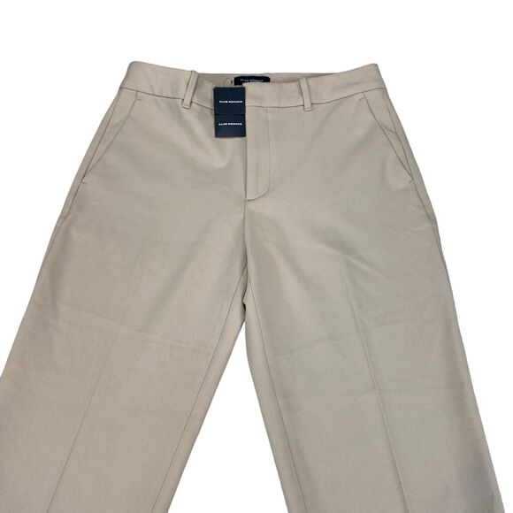 Club Monaco Matie Pants Women 6R Tan Stretch Slash Pockets Classic Fit - Picture 10 of 16